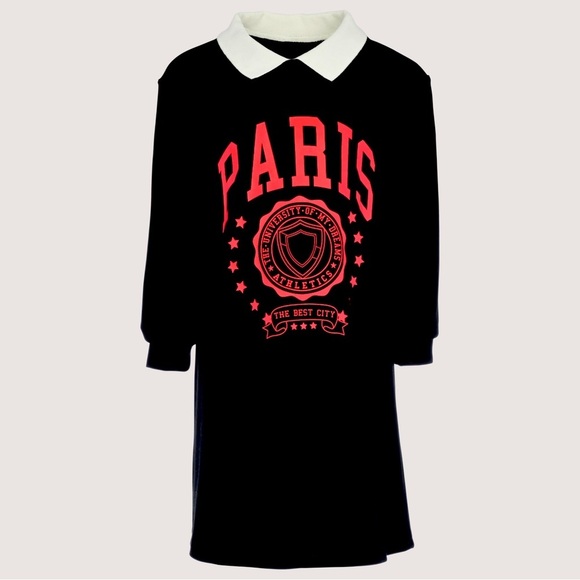 Take Note Other - Take Note Paris Sweatshirt Dress, Girls